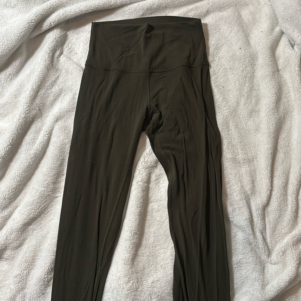 Lululemon dark green align leggings